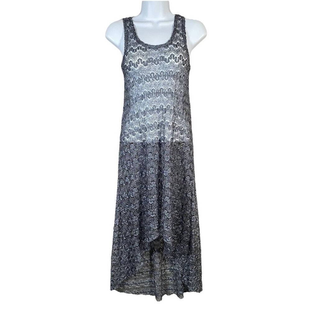 Elif Jordan Taylor Dress Sheer Crochet Mesh Lace Indie Sleaze Boho Swim Cover